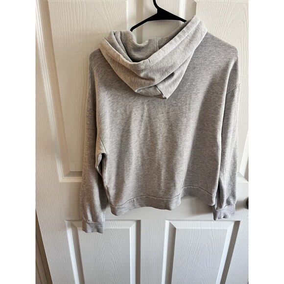 QUINCE SuperSoft Fleece Pullover Hoodie in Heather Grey - Size XS - Picture 8 of 8